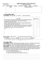 KIỂM TRA GDCD 6-Kì II