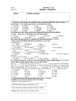 Kiem tra dinh ki Anh 8