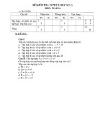 DE KIEM TRA 15 PHUT; 45 PHUT TOAN 6