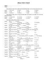 Practice Test _Ôn TN 12