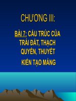bài 7:cấu trúc trái đất (lớp 10)