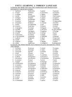 pronunciation & main stress (English 9