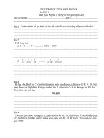 Đề kiểm tra HSG Toán 5 ( đề 1)