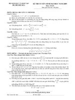 Đề thi thử đại học 2008-2009