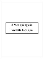 8 mẹo quảng cáo website hiệu quả 