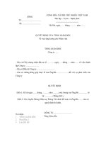 QUYẾT ĐỊNH CỦA TỔNG GIÁM ĐỐC Về việc tăng lương cho Nhân viên