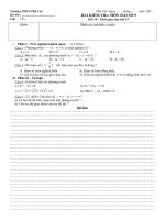 Bài kiểm tra số 1