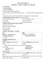 Ôn tập cuối năm 11