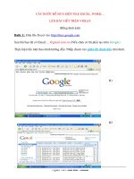 Dùng docs.google.com để đưa file điểm Excel lên violet