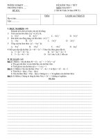 Đề kiểm tra ĐS 7-Chương IV(có đáp án)