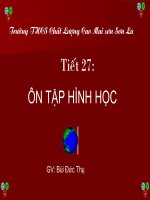 Tiết 27: ÔN TẬP chương II (HH 6)