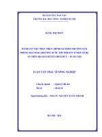 Đánh giá việc thực hiện hiện chính sách bồi thường giải phóng mặt bằng khi nhà nước thu hồi đất ở một số dự án trên địa bà 