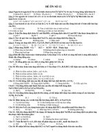 Đề ôn thi thử Hóa – Đại học 12