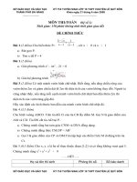 Đề  thi tuyển sinh lớp 10  THPT  chuyên  Lê Quý  Đôn  Đà Nẵng khóa ngày 21/6/ 2008