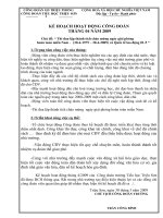 Kế hoạch CĐ tháng 4-2009