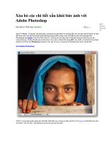 Xóa bỏ các chi tiết xấu khỏi bức ảnh với adobe photoshop 