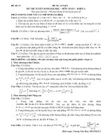 ĐỀ ĐH TỰ LUYỆN SỐ 17