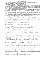 Đề thi thử đại học số 27 MÔN VẬT LÝ