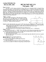 Đề thi thử HSG Lý 9 Minh Tân