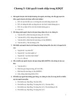 Đề kiểm tra trắc nghiệm Chương 5: Giải quyết tranh chấp trong KDQT