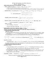 ĐỀ THI THỬ ĐẠI HỌC MÔN TOÁN ĐỀ SỐ 128