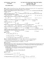 De thi vao 10 Nam Dinh 2009-2010