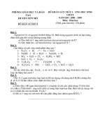 Đề khảo sát HSG  hóa 8 vòng 1 nam học 08 - 09