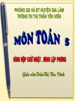 Hình hộp chữ nhật-Hình lập phương