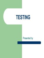 TLBD-TESTING & ASSESSMENT