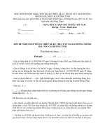 MẪU ĐƠN ĐỀ NGHỊ CHẤP THUẬN THIẾT KẾ KỸ THUẬT NÚT GIAO, ĐƯỜNG NHÁNH ĐẤU NỐI VÀO ĐƯỜNG TỈNH