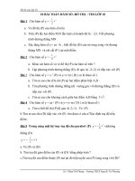 CHUYÊN ĐỀ HÀM SỐ VÀ ĐỒ THỊ