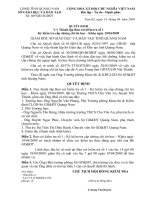 Quyết định của Sở GD-ĐT về kiểm tra Tin học