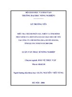 Điều tra thành phần sâu, nhện và tình hình phát sinh của một số loài sâu hại chè chủ yếu tại công ty chè đường hoa, huyện hải hà, tỉnh quảng ninh năm 2005 2006 