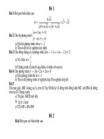 Một số đề thi tham khảo hay luôn