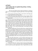 Lịch sử phát triển của nghành hàng không và không quân trên thế giới