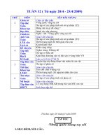 giáo án Tuần 32-Lớp 4