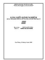 ỨNG DỤNG TOÁN SƠ CẤP GIÁI CÁC BÀI TOÁN THỰC TẾ