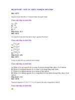 ÔN HÓA HỌC :BỘ ĐỀ 96 + ĐÁP ÁN