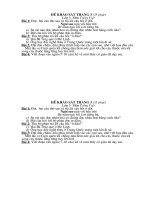 Đê thi tháng 3 lớp 3