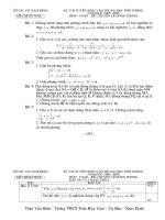 Đề thi & DA (chuyên Lê Hồng Phong NĐ 08-09)