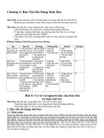 Bài giảng bảo tồn đa dạng sinh học - Chương 2