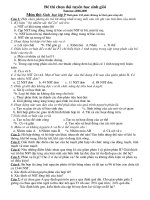 Đề thi hS giỏi sinh 9