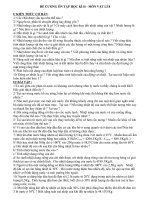 Tổng hợp các đề thi đề cương ôn tập VL8 phần