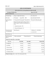PHỤ lục BCTĐ 
