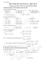 Đề Cương Toán 10 KH II