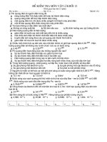 KIỂM TRA Chương VI (12 CB)