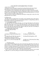 CÂU HỎI ÔN TẬP MARKETING CĂN BẢN 