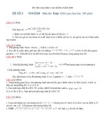 ĐỀ THI THỬ ĐẠI HỌC SỐ 3 NĂM 2009
