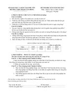 ĐỀ THI HỌC KÌ II NĂM 2012-2013 Môn Địa lý lớp 12 SỞ GIÁO DỤC VÀ ĐÀO TẠO PHÚ YÊN TRƯỜNG THPT PHẠM VĂN ĐỒNG   