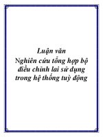 nghien cuu tong hop bo dieu chinh lai su dung trong he thong tuy dong 8009 